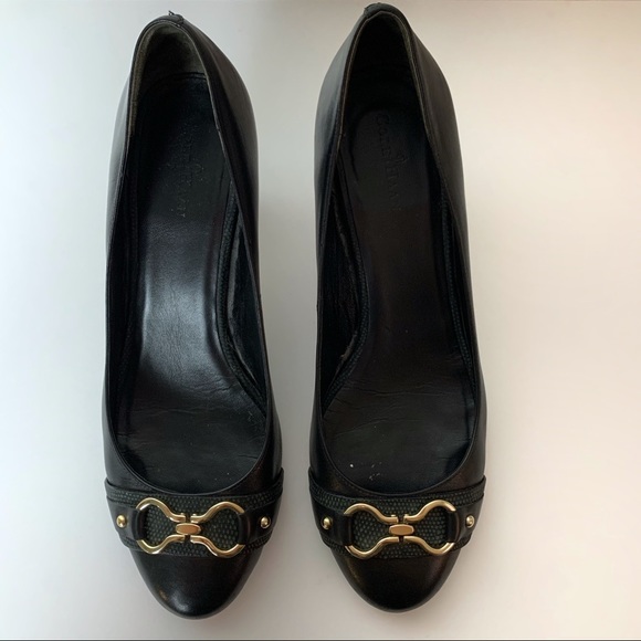 cole haan gold heels